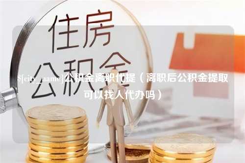 武穴公积金离职代提（离职后公积金提取可以找人代办吗）